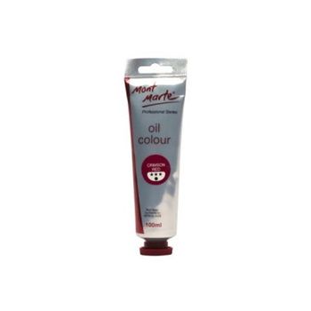 Oil Paint Crimson  Red 100ml Mont Marte