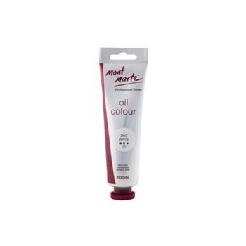 Oil Paint Zinc White 100ml Mont Marte