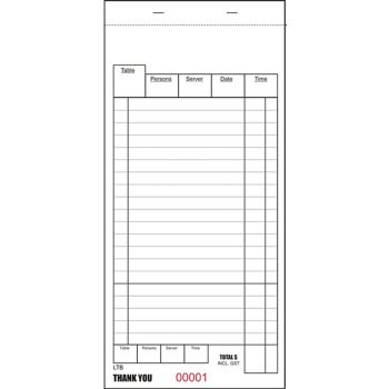 Order Restaurant Book 2ply