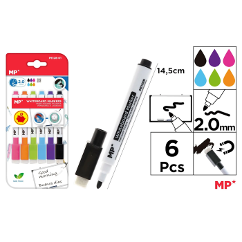 Whiteboard Marker Set 6 pieces