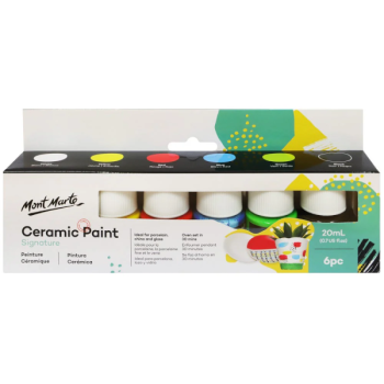 Ceramic Paint Signature 6colors  x 20ml - Mont Marte
