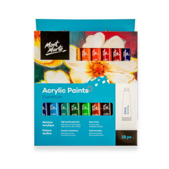 Acrylic Paints Signature 18pc x 12ml   - Mont Marte