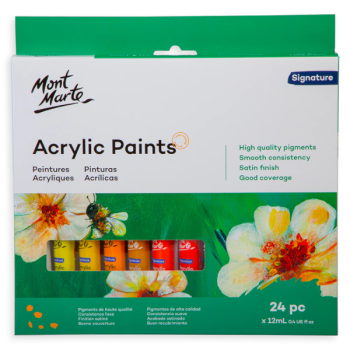 Acrylic Paints Set Signature 24pc x 12ml   - Mont Marte