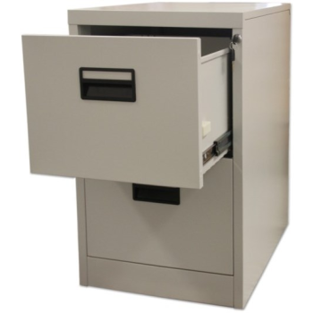 Metal Roneo Cabinet 2 Drawers With Key Lock