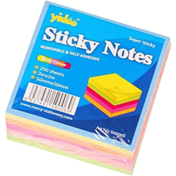 Sticky Note Cube 50x50mm - Assorted colors