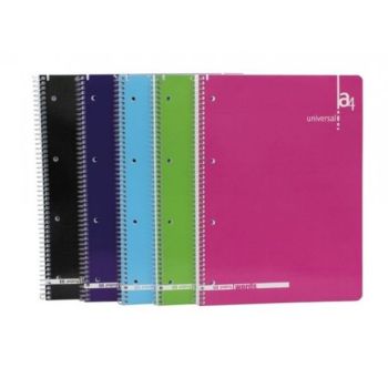A4 80 Sheets Spiral Note Book in Assorted Cover