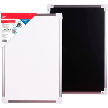 Double Sided Whiteboard & Blackboard 30x40cm