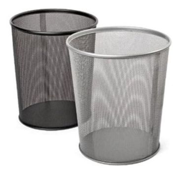 Waste Basket Metal Mesh Round