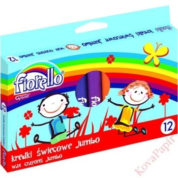 Wax Crayons Jumbo Fiorello 12 Colors