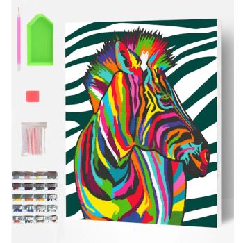 Zebra Diamond Canvas  -SPECIAL OFFER