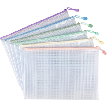 F/c Zipper Bag Strong Quality - Assorted Zip  Colors   